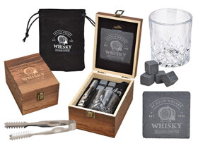 Malý whisky set v dřevěné krabičce