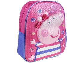 Dívčí 3D batoh Peppa Pig s mašlí