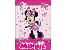 Růžová dětská deka Minnie Mouse