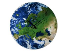 Nástěnné hodiny s mapou Evropy