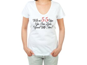 Narozeninové tričko k 55 pro ženu SK - velikost M