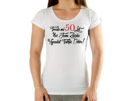Narozeninové tričko k 50 pro ženu - velikost S
