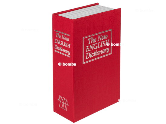 Malý červený trezor v knize - anglický slovník