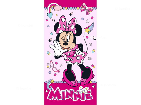 Růžová plážová osuška Minnie Mouse