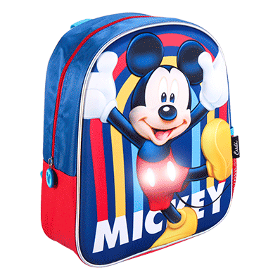 Blikajúci ruksak myšiak Mickey
