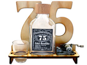 Značka na výročí 75 let s flašinetem