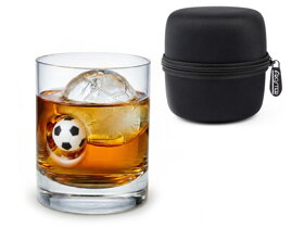 Fotbalová sklenice na whisky s míčem ve skle