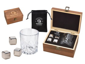 Malý whisky set v luxusní dřevěné krabičce II