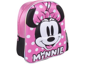 Dívčí 3D batoh s puntíky Minnie Mouse