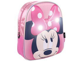 Dětský 3D blikající batoh Minnie Mouse