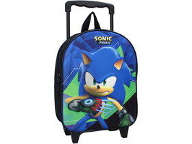 Dětský 3D batoh na kolečkách Ježek Sonic