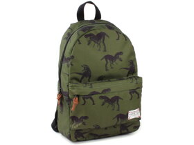 Zelený batoh Skooter dinosauři