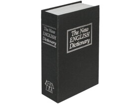 Malý černý trezor v knize - anglický slovník