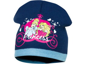 Modrá čepice pro dívky Princess - velikost 52