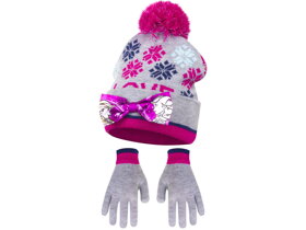 Šedá dívčí čepice a rukavice Frozen - 54
