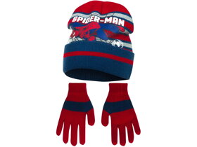 Modročervená čepice a rukavice Spiderman - 54