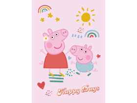 Růžová dětská deka Peppa Pig