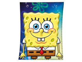 Modrá dětská deka SpongeBob Smile