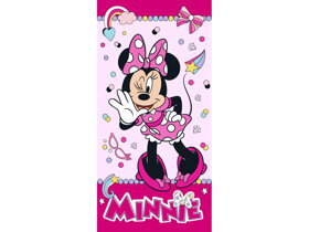 Růžová plážová osuška Minnie Mouse