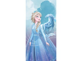 Modrá plážová osuška Frozen Elsa