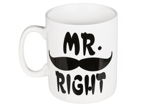 Velký keramický hrnek s nápisem Mr. Right