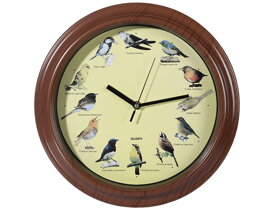 Nástěnné hodiny se zvuky ptáků