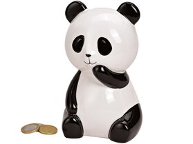 Keramická pokladnička panda
