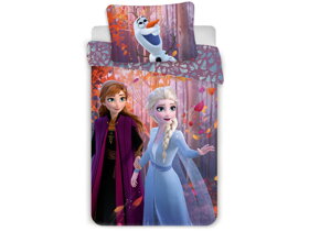 Dívčí ložní povlečení Frozen Anna, Elsa, Olaf