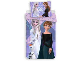 Povlečení Frozen II - Anna, Elsa a Olaf