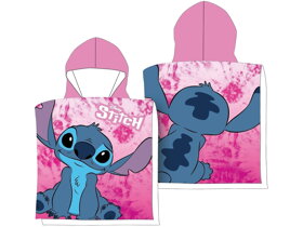 Růžové dětské pončo Lilo a Stitch