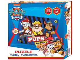 Puzzle Tlapková patrola - Pups On The Go! - 50 dílků