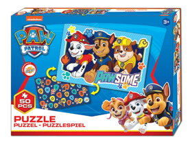 Puzzle Paw Patrol - Marshall, Chase a Rubble - 50 dílků