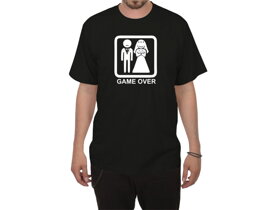 Svatební tričko Game Over - velikost XXL