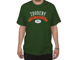 Zelené tričko Zrozený pro rybolov SK - XXXL