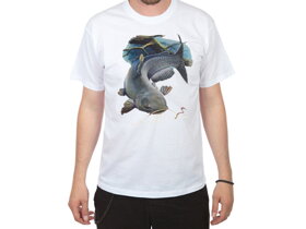 Rybářské tričko se sumcem - velikost L