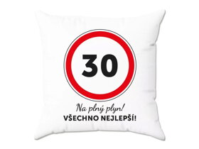 Narozeninový polštář k 30. narozeninám