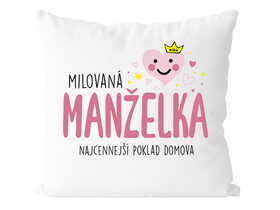 Polštář Milovaná manželka SK