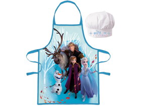 Zástěra dívčí Frozen II s kuchařskou čepicí