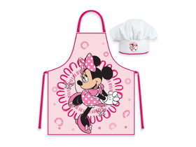 Dětská zástěra s čepicí Minnie Mouse Butterfly