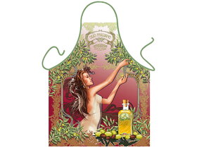 Kuchynská zástera s olivovým olejom