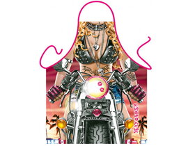 Zástěra Sexy žena na motorce