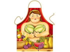 Zástěra pro kuchařku v Botero stylu