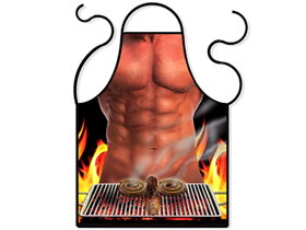 Zástěra Sexy muž u grilu