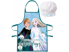 Dětská zástěra s čepicí Frozen Royally Cool Holidays