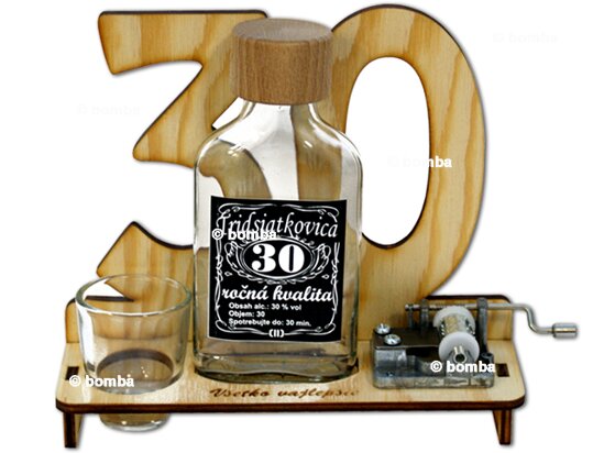 Značka na výročí 30 let s flašinetem SK