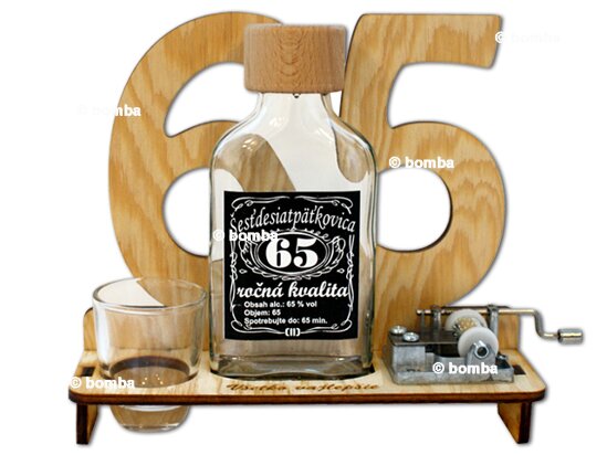 Značka na výročí 65 let s flašinetem SK