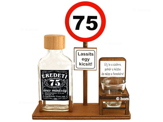 Dopravní značka 75 let HU