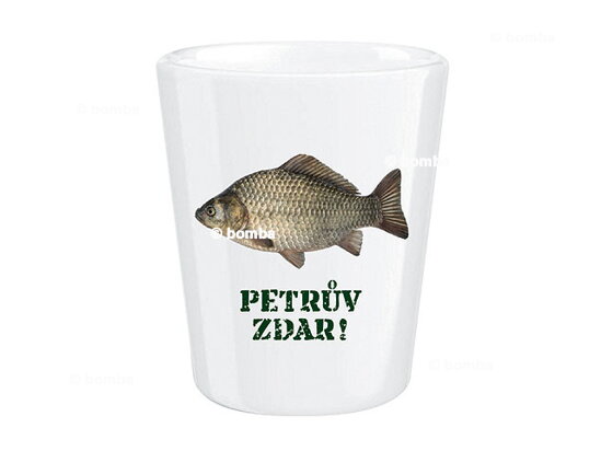 Keramický panák pro rybáře - Petrův zdar II