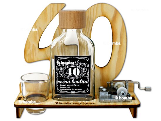Značka na výročí 40 let s flašinetem SK