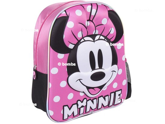 Dívčí 3D batoh s puntíky Minnie Mouse